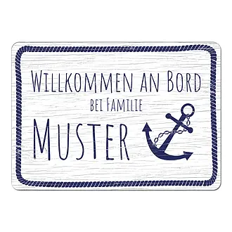 Maritimes Türschild