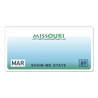 Us Plate Missouri mit Wunschtext