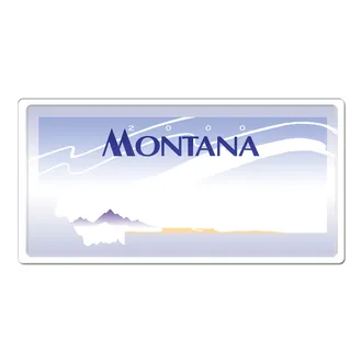 Montana USA Kennzeichen Dekoschild mit individuellem Wunschtext bedruckt 30 x 15 cm