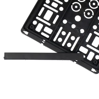 Motorradkennzeichenhalter mit Werbung