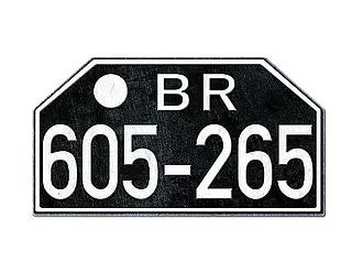 BR Motorradkennzeichen aus der Britischen Besatzungszone Rheinland