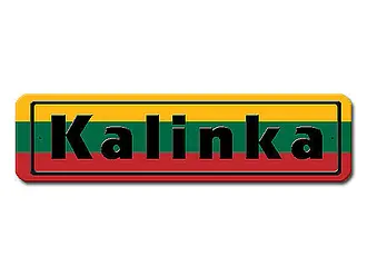 Namensschild mit Flagge Litauen