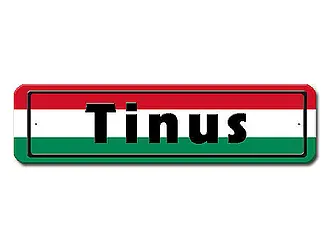 Namensschild mit Flagge aus Ungarn
