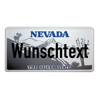 Nevada-Boosterplate mit individuellem Wunschtext