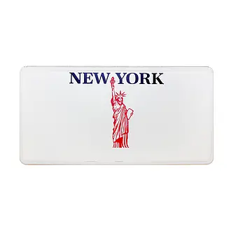 New York - Boosterplate -Liberty- mit individuellem Wunschtext Variante 1