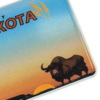 US Plate North Dakota mit Wunschtext