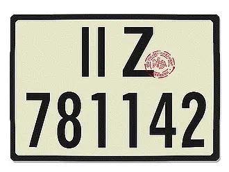 Nummernschild Deutsches Reich neu