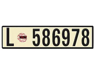 Nummernschild Deutsches Reich Motorrad neu