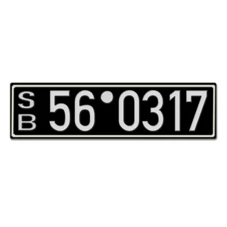 Historisches Nummernschild aus der Besatzungszone - Look Neu