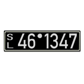 Historisches Nummernschild aus der Besatzungszone - Look Neu
