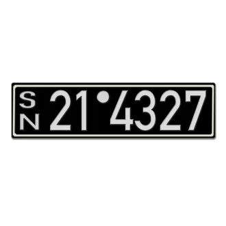 Historisches Nummernschild aus der Besatzungszone - Look Neu