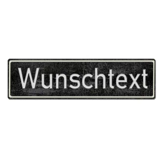 Oldtimerschild mit Wunschtext