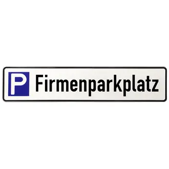 Schild für Firmenparkplatz