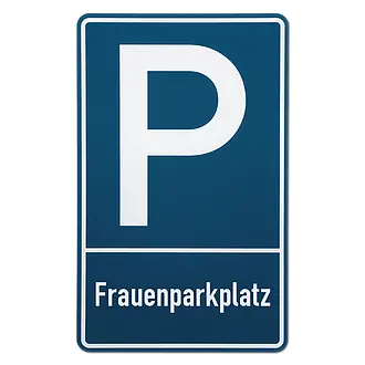 Parkplatzschild - Frauenparkplatz -  Größe: 25x40 cm