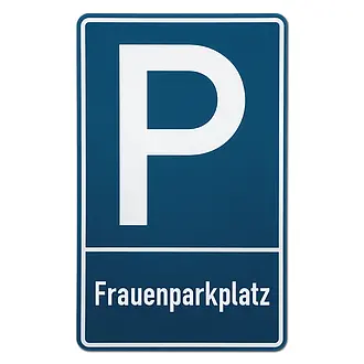 Parkplatzschild - Frauenparkplatz -  Größe: 25 x 40 cm