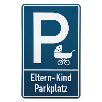 Parkplatzschild - Eltern mit Kind -  Größe: 25 x 40 cm
