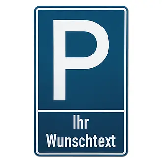 Parkplatzschild - Größe: 25x40 cm