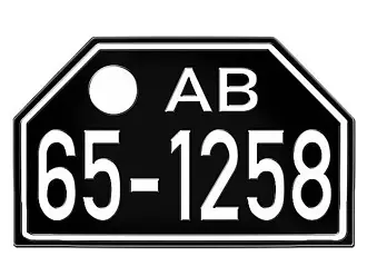 Historisches Nummernschild Bayern 48-56 neu