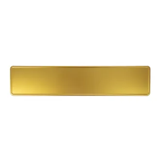 Prägung - Deutsches Kennzeichen mit Wunschtext - gold reflektierend 