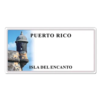 Puerto Rico Kennzeichen mit Wunschtext bedruckt 30 x 15 cm - Schilder  online kaufen