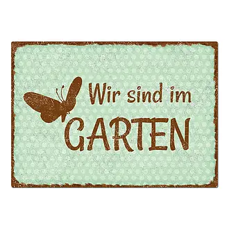 Schild für Garten