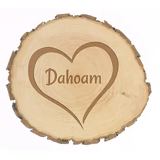 Schild "Dahoam"