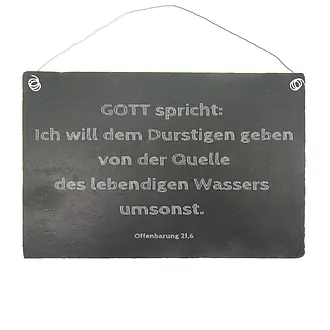 Schieferschild Jahreslosung 