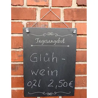 Schiefertafel zum Aufhängen