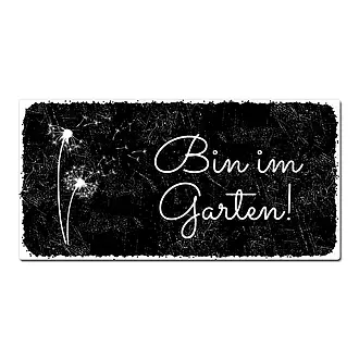 Schild  Black Vintage mit Wunschtext