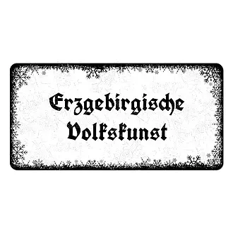 Schild Erzgebirgische Volkskunst