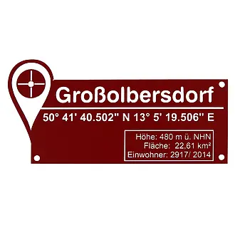 GPS-Schild