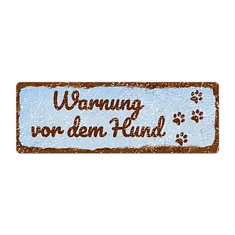 Schild im Vintage Look