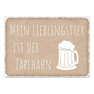 Schild mit individuellem Spruch