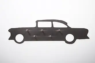 Schlüsselboard aus Edelstahl "Auto"