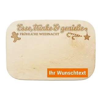 Holzbrett mit Wunschtext