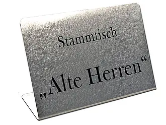 Tischaufsteller Stammtisch