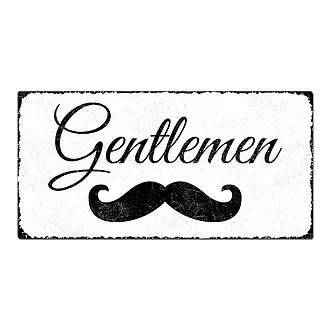 WC-Schild Gentleman