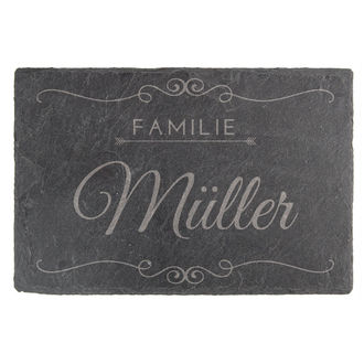 Tur Namensschild Aus Schiefer 15 X 10 Cm Design Vintage Schilder Online Kaufen