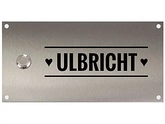Türklingel aus Edelstahl - Design Love