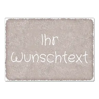 Schild mit Wunschtext