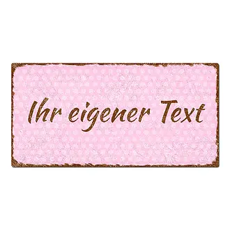 Schild mit eigenem Text