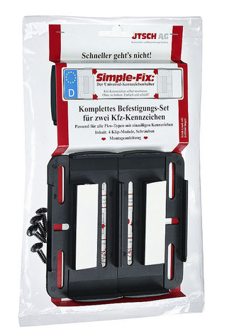 kurzer Kennzeichenhalter