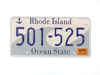 US-Nummernschild aus Rhode Island - Größe: 30 x 15 cm