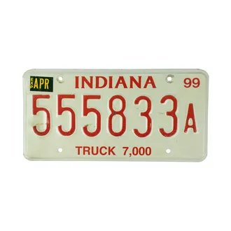 USA Kennzeichen Indiana