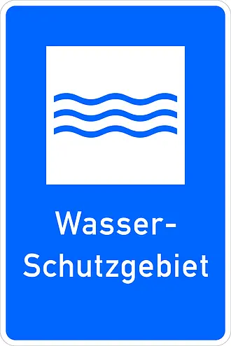 Hinweisschild Wasserschutzgebiet