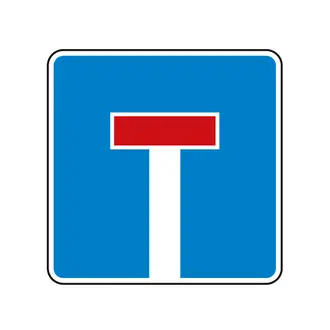 Verkehrszeichen Sackgasse