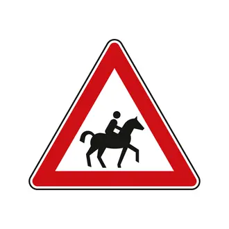Verkehrszeichen StVO - Verkehrszeichen Reiter rechts