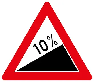 10% Steigung