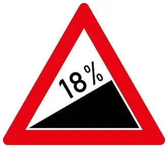 18% Steigung