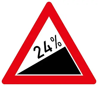 24% Steigung